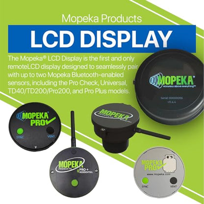 Mopeka LCD Display Gauge - Magnetically mounts to Your RV Control Panel, Dash, Propane Tank, or BBQ Grill - Wireless Remote Indicator for All Mopeka Pro and Universal Sensors - style: LCD Display