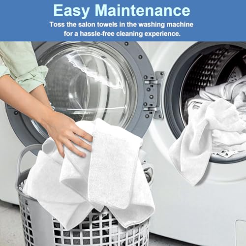 UNIMADE 2 Pack Hand Towels Set - Microfiber Gym Towels - color: White, size: 2 Pack