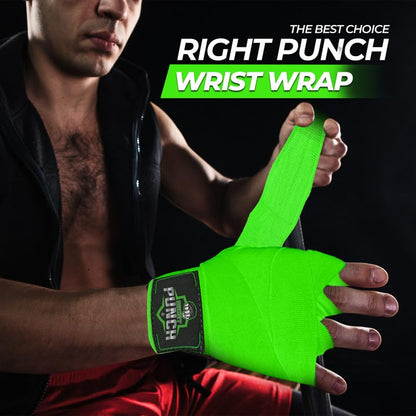 ProShield Boxing Wraps| 180-Inch Bandages| Boxing Hand Wraps Protection for Muay Thai MMA and Kickboxing - color: Green, size: 118"