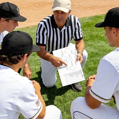 Baseball Lineup Board Batting Order Dry Erase Clipboard, 15x9 - color: H-baseball, size: 9"W x 15"H