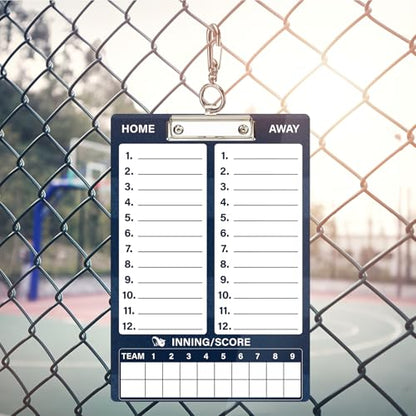 WISYOK Baseball Clipboard, Dry Erase, Deep Blue | Marker, Double Sided, Lineup Board for Coaches, Strategy, Practice, Game Day - style: Baseball Deep Blue