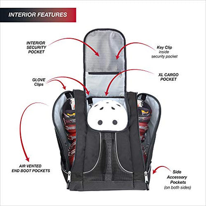 Athalon Everything Boot Bag/Backpack - color: Black