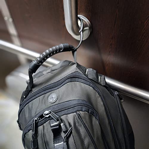 Clipa Bag Hangers The Ring that Opens into a Hook, Closes Automatically - color: Matte Black