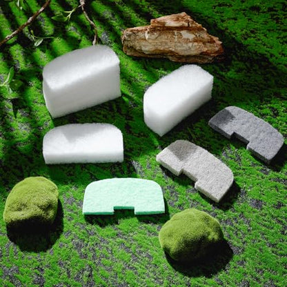 26 Pcs Canister Filter Maintenance Kit Compatible with Fluval 106/107/206/207, Water Polishing Pad, Ammonia/Phosphate/Nitrite Remover Pads, Silicone Lube