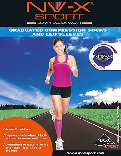 Leg Sleeves 15-20MMHG Compression Enhanced Performance and Protection, Acid Pink, Extra Large - color: Acid Pink, size: X-Large