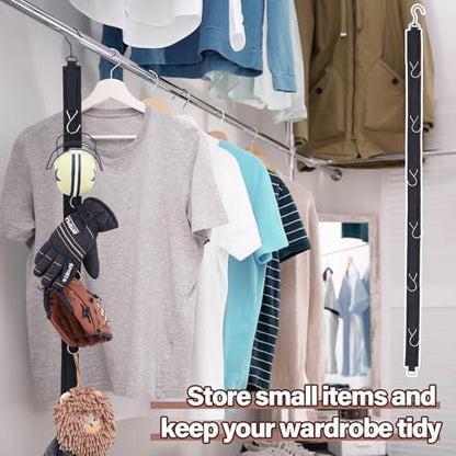 50 Inch Portable Hockey Gear Hanger Strap Vertical or Horizontal Drying Rack Hockey Equipment Drying Organizer Hockey Stuff Hanger Drying Rack with 2 Adjustable Hook Camping Outdoor