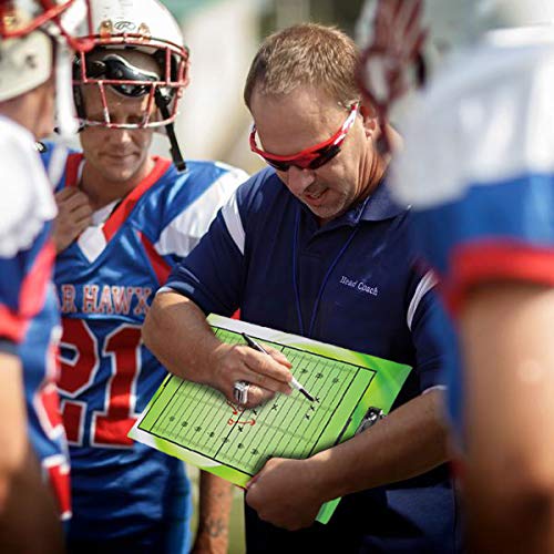 BETTERLINE Football Coaching Board Double Sided Dry Erase Clipboard Sports