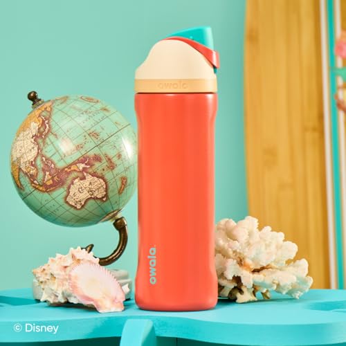 Owala Princess FreeSip Stainless Steel Water Bottle 24 oz Moana - color: Moana, size: 24 Ounces