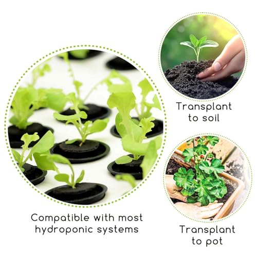Grow Sponges 20 Pack, 1.5”W*2.16”H Seed Starting Pods Replacement Plugs Hydroponic Growing Medium Fit for 2" Net Cup Systems, Plant Growing Nursery Trays, Tower Garden, Deep Grow Baskets