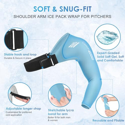 ComfiTECH Youth Shoulder Arm Ice Pack Wrap for Young Pitchers, Medium - size: Medium