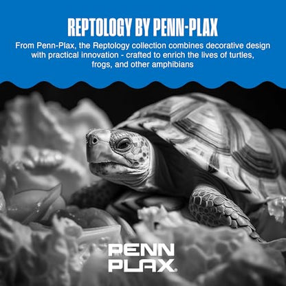 Penn-Plax Reptology Aquatic Turtle Pier and Basking Platform | Floating Above Tank | Decorative, Functional, and Naturally Inspired for Aquariums and Terrariums | Large Size (REP603)