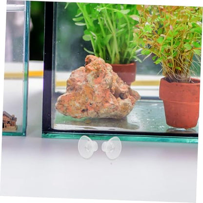 20 Pcs Adjustable Suction Cups for Fish Tank Transparent Plant Holder Aquarium Decorations Easy Installation for Moss Airline Tubing Shrimp Nests and Reptile Hammock