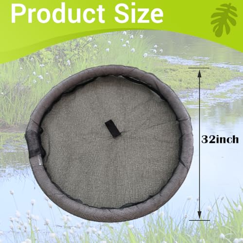 Floating Island Plant Protector, Floating Flora Island Round for Your Home Pond,Floating Pond Plant Protector,Protects Your Floating Plants from Pond Fish (32inch) - size: 32inch