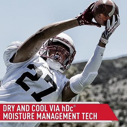 McDavid HEX Shooter Arm Sleeve Single Padded Compression Sleeve Basketball Football Sports Protection - color: Royal, size: Small