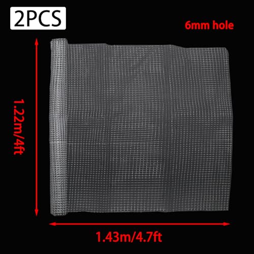 Clear Fish Tank Net, Cuttable Aquarium Lid, Plastic Aquarium Mesh, Fish Tank Top Cover, Screen Cover to Prevent Jumping Fishes, 4 x 4.7 feet