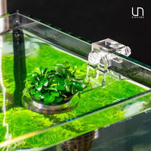 Ultum Nature Systems Hydro Pot Holder – Clear Adjustable Acrylic Aquarium Plant Holder - Sturdy Aquarium Planter and Aquatic Plant Pot for Live Plants, Large - size: Large