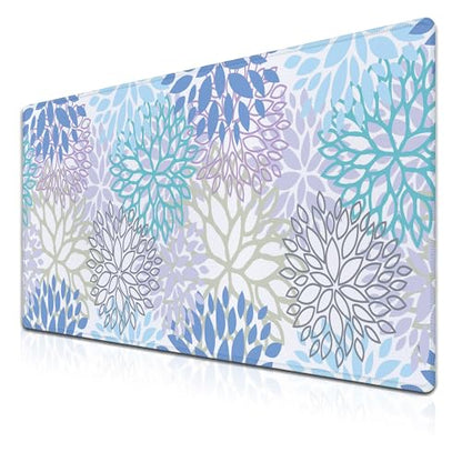 Large Desk Mat Algae Leaves Game Mats, Office Mousepad Big Mouse Pads, XXL Gaming Mouse Pad Non-Slip Rubber Base, 35.4 X 15.7 inch for Work/Game/Office/Home Vegetation. Abstract Watercolor - color: Algae Leaves