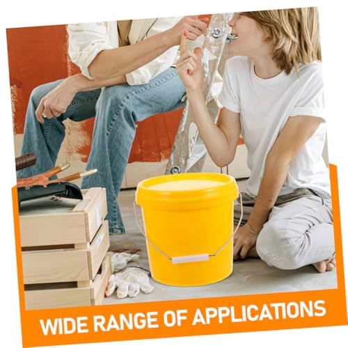 Heavy Duty Food Grade Bucket with Leakproof Lid and Handle Portable Water Storage Container for Household Use for Rice Cereal and Liquid Storage