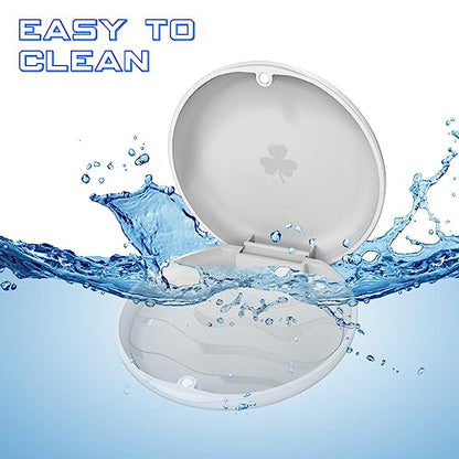 Orthodontic Mouthguard Case, Dental Retainer Case, Aligners Case (White) - color: White