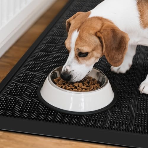 All-Weather TPE 36x17 Inch Versatile Mat -Indoor and Outdoor Non-Slip Boot Tray Floor Door Mat with Drainage Option for Home, Kitchen and Bath