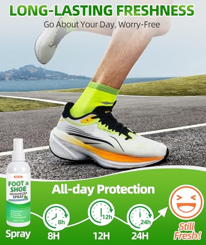 Shoe Deodorizer Spray, 5 fl. oz (2 Pack) Foot & Shoe Odor Eliminator - size: 10 Fl Oz (Pack of 1)