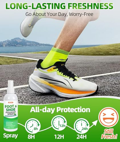 Shoe Deodorizer Spray, 5 fl. oz (2 Pack) Foot & Shoe Odor Eliminator - size: 10 Fl Oz (Pack of 1)