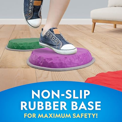 National Geographic 7-Piece Balance Stepping Stones Set for Kids - style: 7 Stepping Stones
