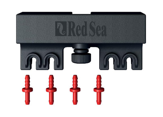 Red Sea ReefDose 4 Tube Aquarium Dosing Pump Tubing Holder with Tips | Saltwater Reef Marine Freshwater Air Pump Line Holders Clips Clamps Fish Tank