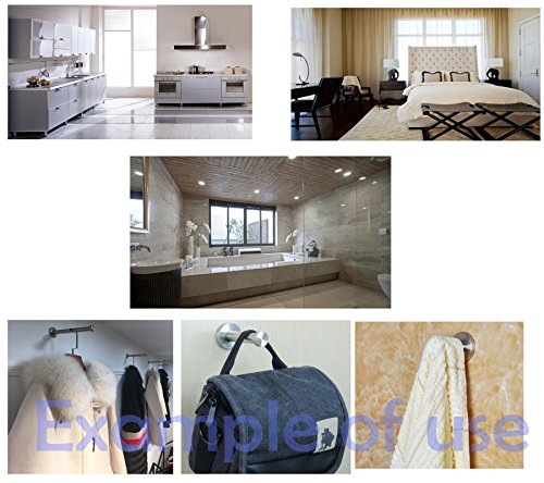Brushed Stainless Steel Bath Towel Hooks Single Super Heavy Duty Wall Mount Hook, Coat Hook (6", 4 PCS) - size: 6" , 4 PCS