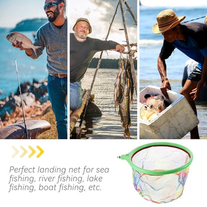 GANAZONO Rainbow Eva Fish Net and Aquarium Mesh, 25cm Nano Fishing Landing Net for Fish Tank Cleaning and Filter, Suitable for Shrimp and Small Aquatic Pets