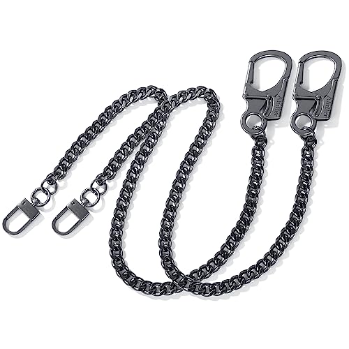 Ahiller Heavy Duty Key Wallet Chains for Men Biker - color: Gunmetal-bk-2p