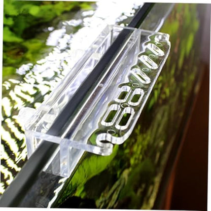 WOONEKY Acrylic Aquatic Plant Holder Rack for Aquarium Tools Storage Compact Design for Scissors Tweezers and Scrapers High Transparency and Durable Water Plant Maintenance Equipment