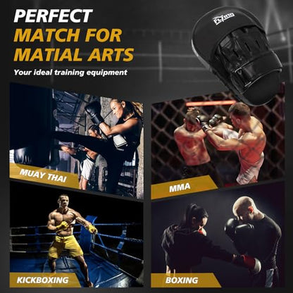 Boxing Curved Focus Punching Mitts for Men,Women