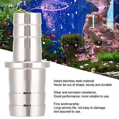 Aquarium Stainless Steel Water Pipe Adapter Fittings Joint Connector for Fish Tank12mm to 16mm (12 to 16mm stainless steel reducer)