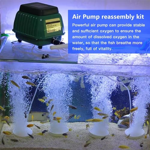 HP60/80 Air Pump Rebuild Complete Kit Fit for Aqua-Safe AS500, for Aqua-Aire AA500, with White Switch