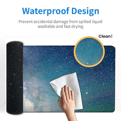 Sea Turtle Gaming Mouse Pad – 12x31.5in Large Extended Desk Mat with Underwater Marine Life Design – Non-Slip Rubber Mousepad for Office Home – Deskmat Gifts for Ocean Lovers Decor