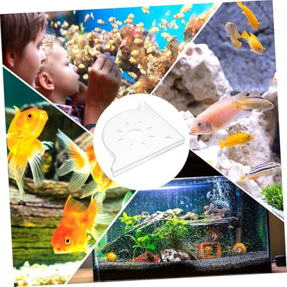 KOMBIUDA Fish Tank Corner Shelf Organizer Space-saving Triangle Stand for Aquarium Supplies Robust Construction for Fish Food Storage for Spaces