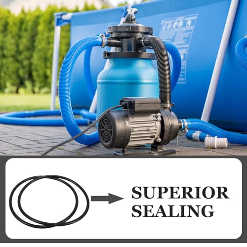 SUPVOX 2pcs Rubber Seal for Pump Filter Cover Pool Filter Sealing Compatible Leak for Swimming Pool Maintenance