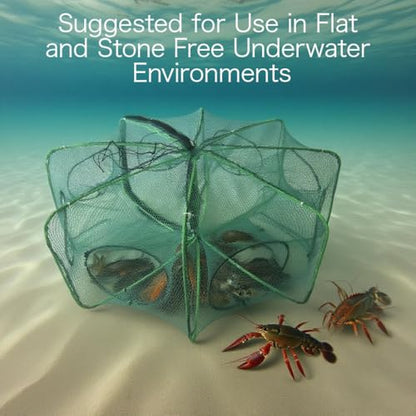 Foldable Minnow Trap,Crab Trap,Fishing Net,Bait Cage for Crabs Minnow Lobster Shrimp Crawfish