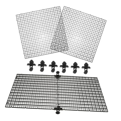 balacoo 4Sets Fish Tank Divider Plastic Grid Separator for Aquarium Escape Panels with Clamps for Fish and Pet Enclosures