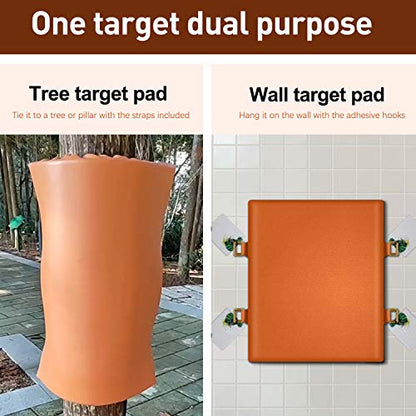 Wall Punching Pad & Tree Training Target, 2-in-1 Large Boxing Punching Bag