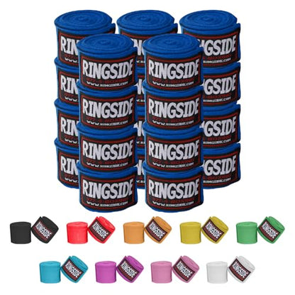 Ringside Mexican Style Boxing Hand Wraps 180" - color: Blue, size: 10 Pairs