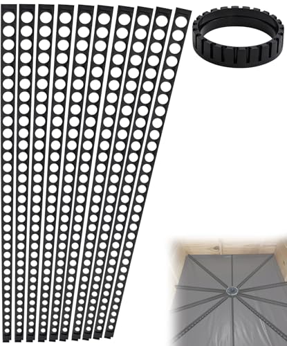 Shower Pitch Kit for Quick Install Sloped Shower Pan,Shower Slope Kit for Shower Floor Mortar Bed with Water Drainage Slope,Pre Sloped Shower Pan Kit with Center Ring and 10 Float Sticks System - style: 1PCS Center Ring + 10PCS Shower Pan Tapered Float St