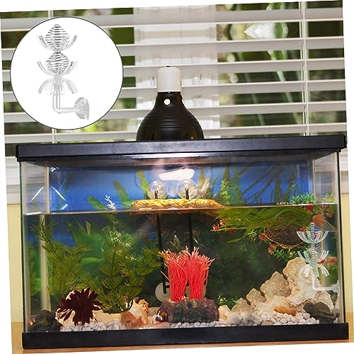BESPORTBLE 1set Multifunctional Pet Feeder Cage for Aquariums Transparent Design with Cups for Feeding and Brine Shrimp Decorative Hideout for Shrimp and Fish Tanks