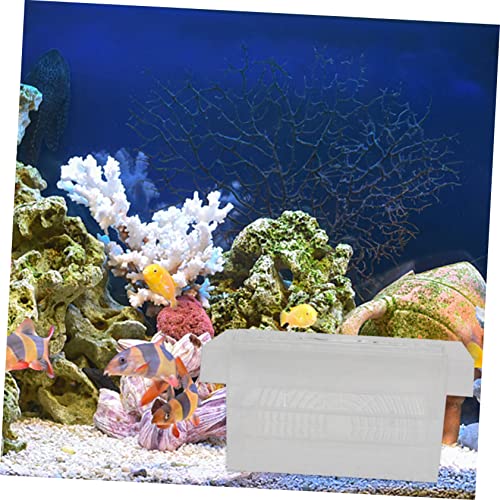 Happyyami 1Pc Fish Fry Isolation Box Durable Aquarium Breeding Box with Design Suction Cup for Easy Installation Fish Hatchery Incubator for Fry and Shrimp Fish Tanks