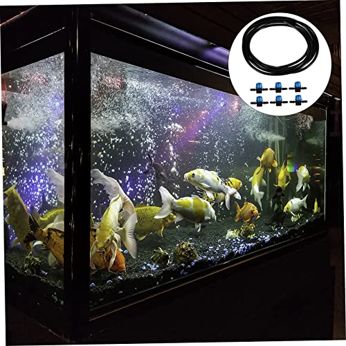 MERRYHAPY Adjustable Aquarium Micro Water Control Valve Hose Set Soft Silicone Tubing with for Fish Tank Easy Installation Design