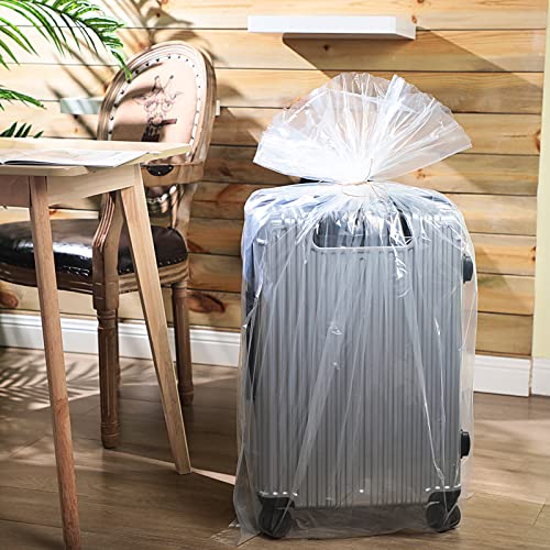 16 Pcs Extra Large Plastic Storage Bags Clear Giant Furniture Suitcase Covers for Moving Jumbo Plastic Moving Bags for Clothes Furniture Luggage Comforter Chair Bike Blanket, 4 Sizes