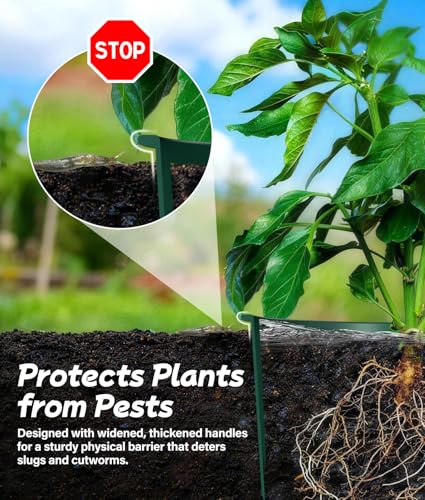 7 inch Planting Grow Rings, 6 PCS Plant Rings for Outdoor Plants, Perfect for Deep Root Watering Veggies Herbs and Flowers - size: 6PCS