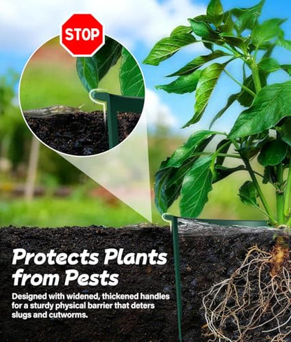 7 inch Planting Grow Rings, 6 PCS Plant Rings for Outdoor Plants, Perfect for Deep Root Watering Veggies Herbs and Flowers - size: 6PCS