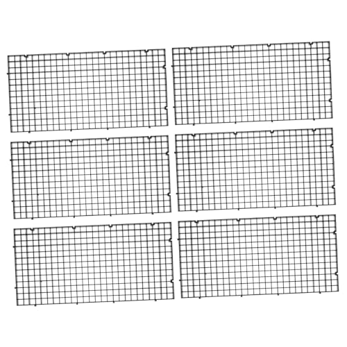 DECHOUS 6Pcs Fish Tank Divider Grid Plate Aquarium Bottom Resistant Easy to Install for Aquascaping and Betta Fish Tanks